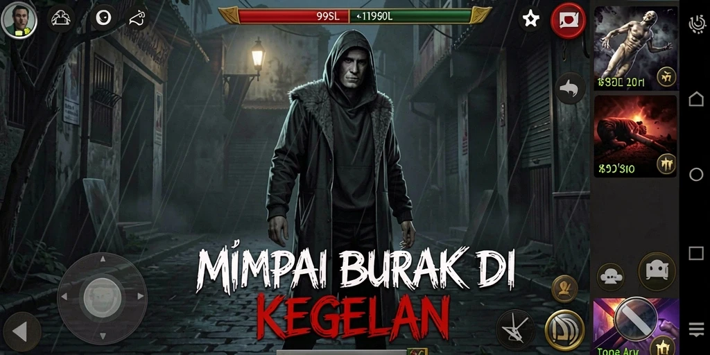 Tampilan gameplay 99SL yang menakutkan dan penuh ketegangan.