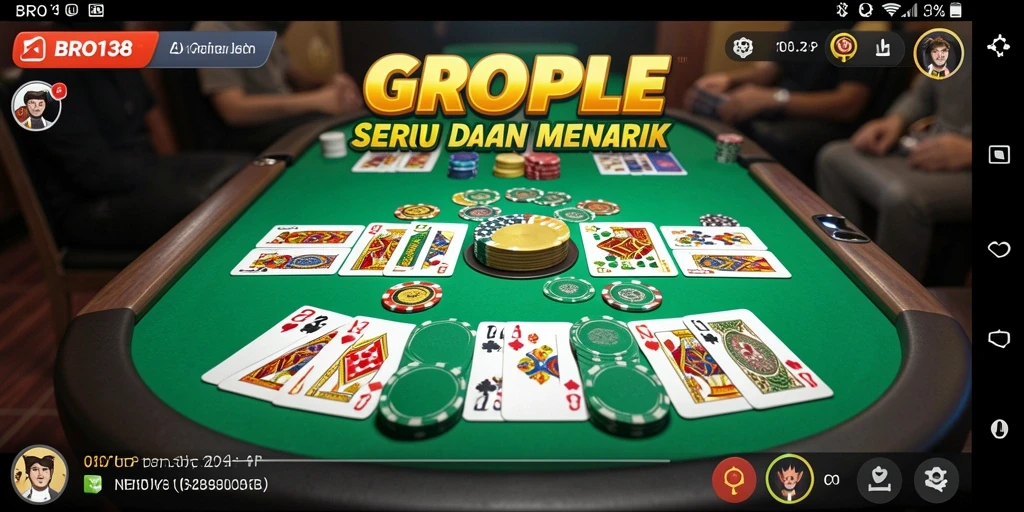 Tampilan gameplay Gaple yang menarik dan interaktif.
