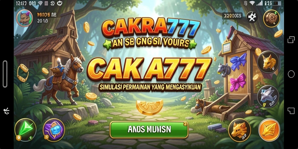 Tampilan menarik dari gameplay CAKRA777 yang penuh warna.