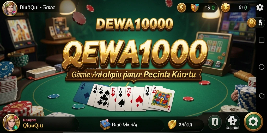 Tampilan permainan QiuQiu yang mengasyikkan di DEWA1000.