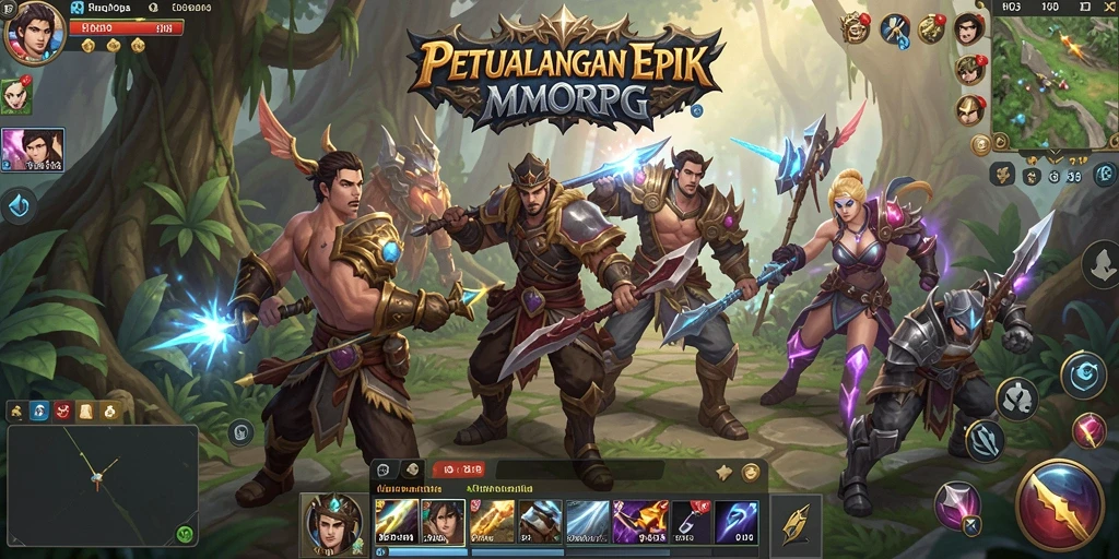 Tangkapan layar H03 menampilkan aksi seru di dunia MMORPG.
