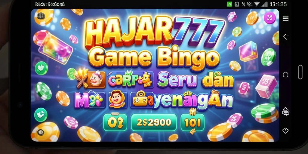 Tampilan gameplay seru di aplikasi Bingo HAJAR777.