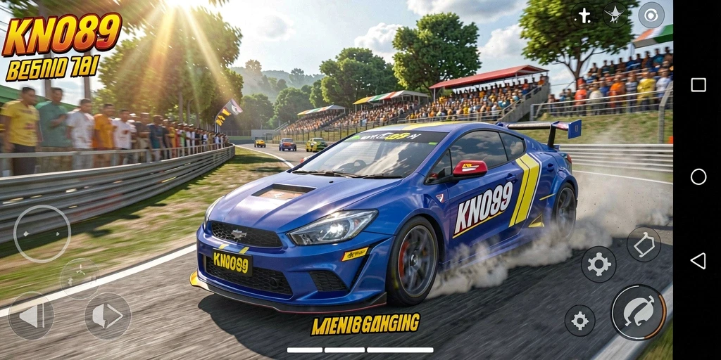 Tampilan gameplay Racing yang intens dan seru di KNO89.