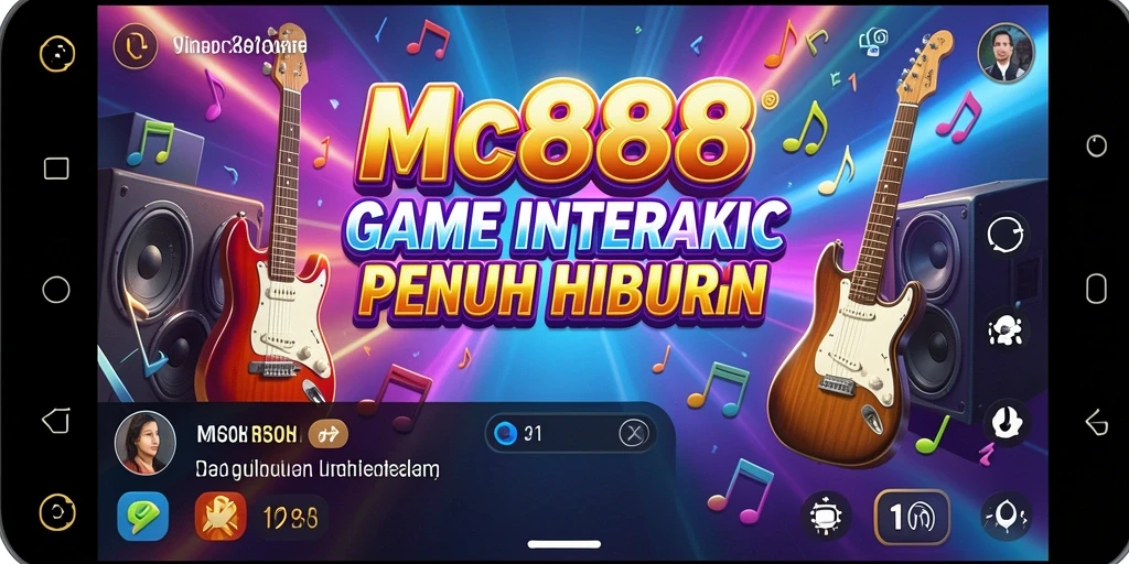 Tampilan gameplay interaktif di MC888 yang penuh warna dan seru.