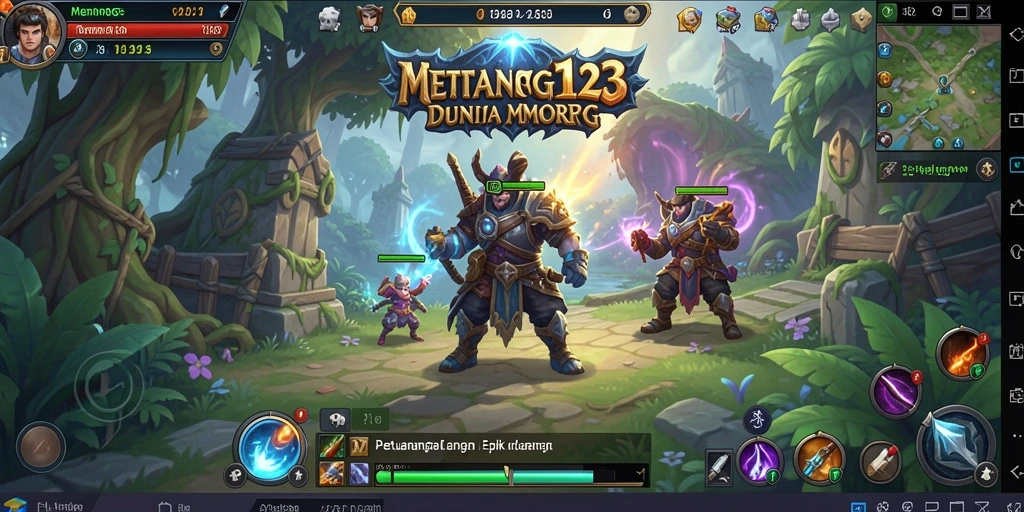 Tampilan gameplay menakjubkan dari MENANG123 dalam dunia MMORPG.