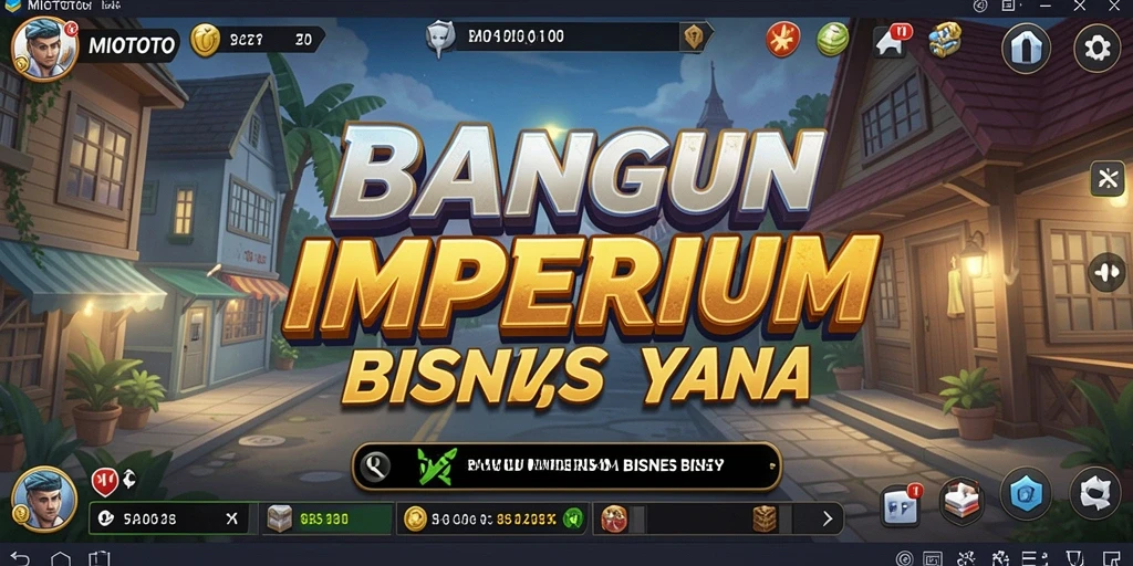 Tangkapan layar utama MIOTOTO menampilkan gameplay Tycoon yang mendebarkan.
