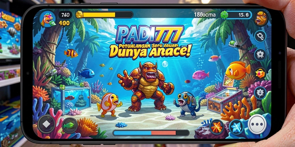 Screenshot PADI777 menampilkan keseruan gameplay Arcade yang menantang.