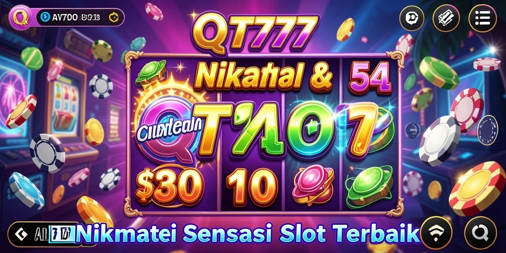 Screenshot gameplay QT777 menampilkan aksi seru di mesin slot.
