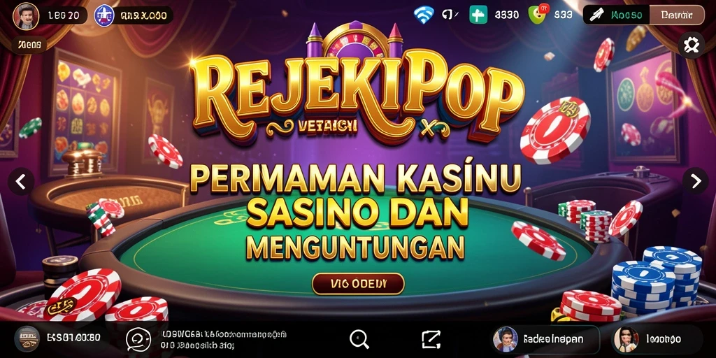 Tampilan menarik dari gameplay Kasino REJEKIPOP.